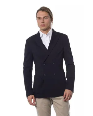 Double Breasted Viscose Blazer for Formal Occasions