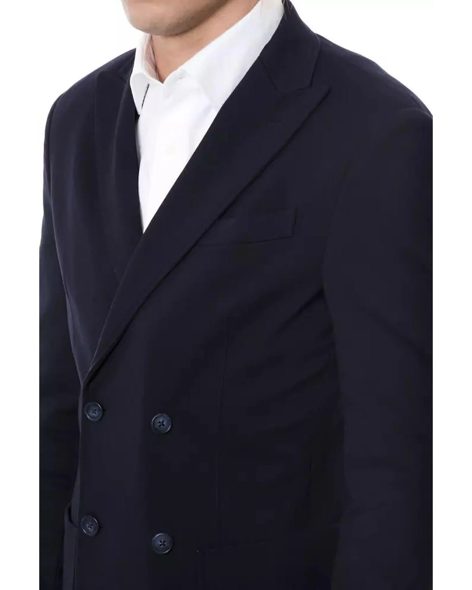 Double Breasted Viscose Blazer for Formal Occasions