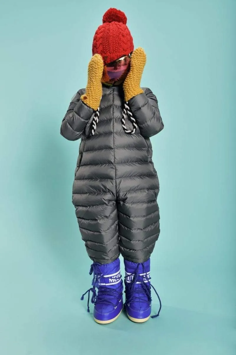 Fluff Down Snowsuit: Grey Stone