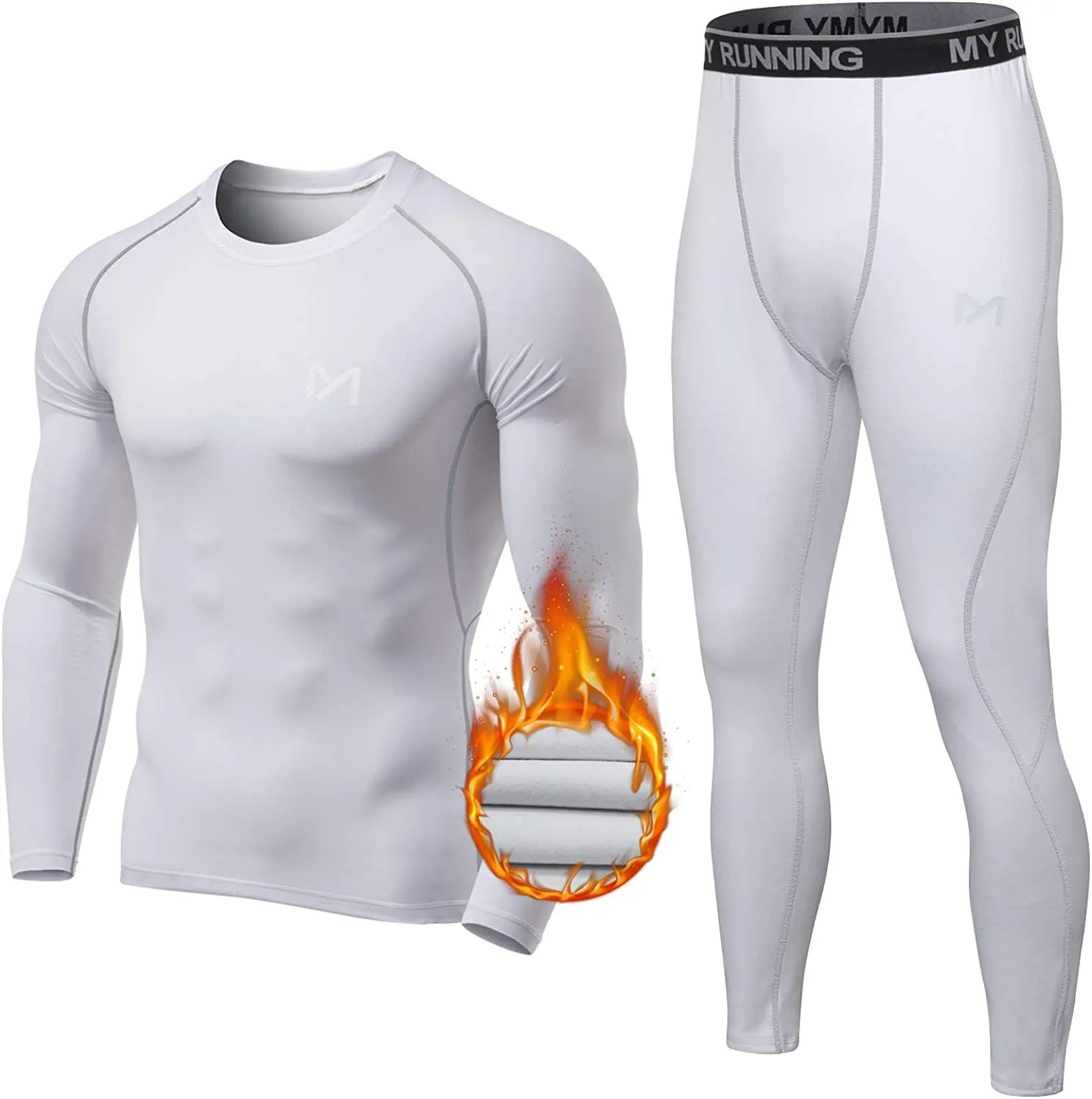 Men's Thermal Underwear Set Sport Long Johns Base Layer