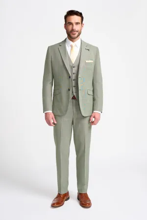 Miami Sage Three Piece Suit