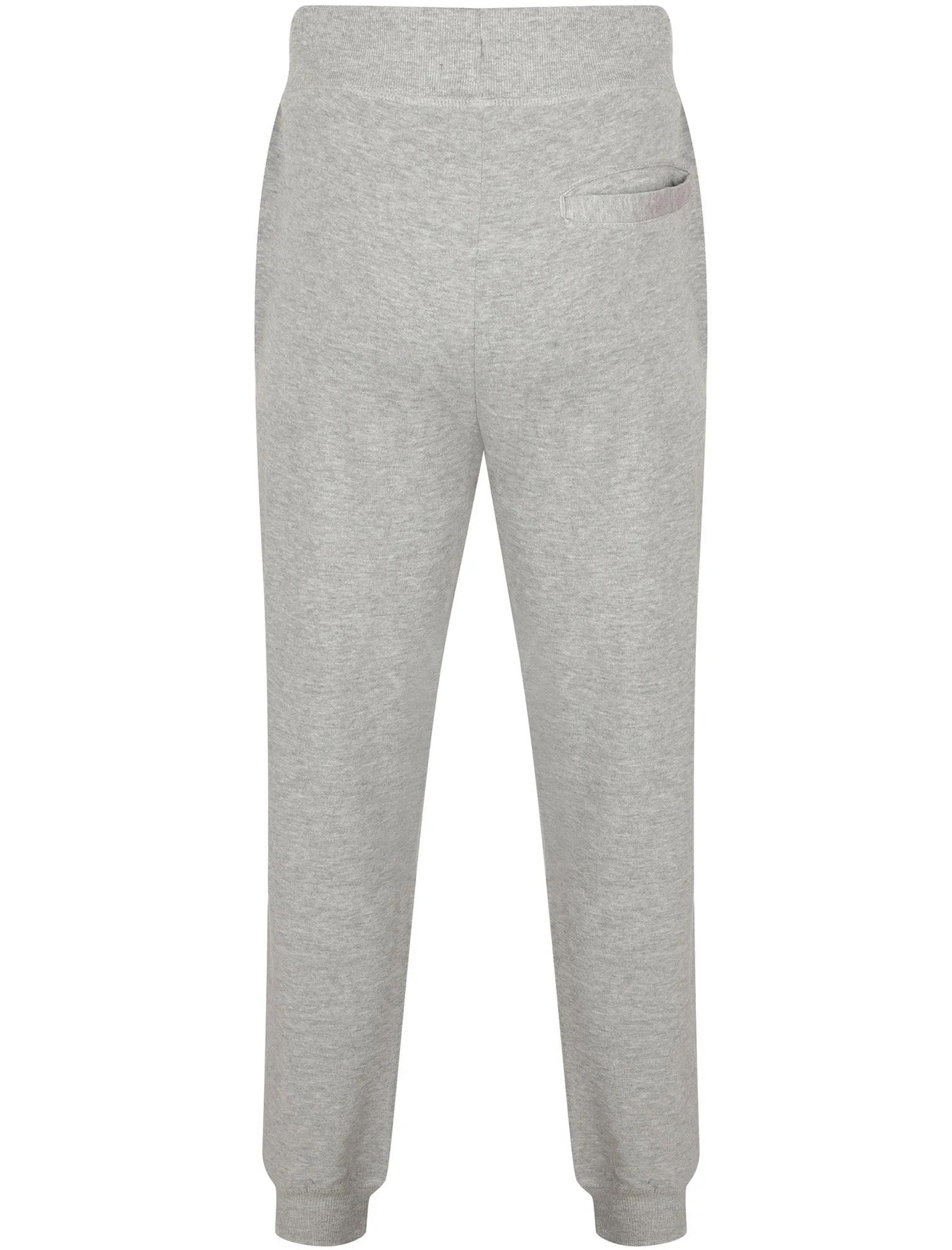 Nanaimo Brush Back Fleece Cuffed Joggers In Light Grey Marl - Tokyo Laundry