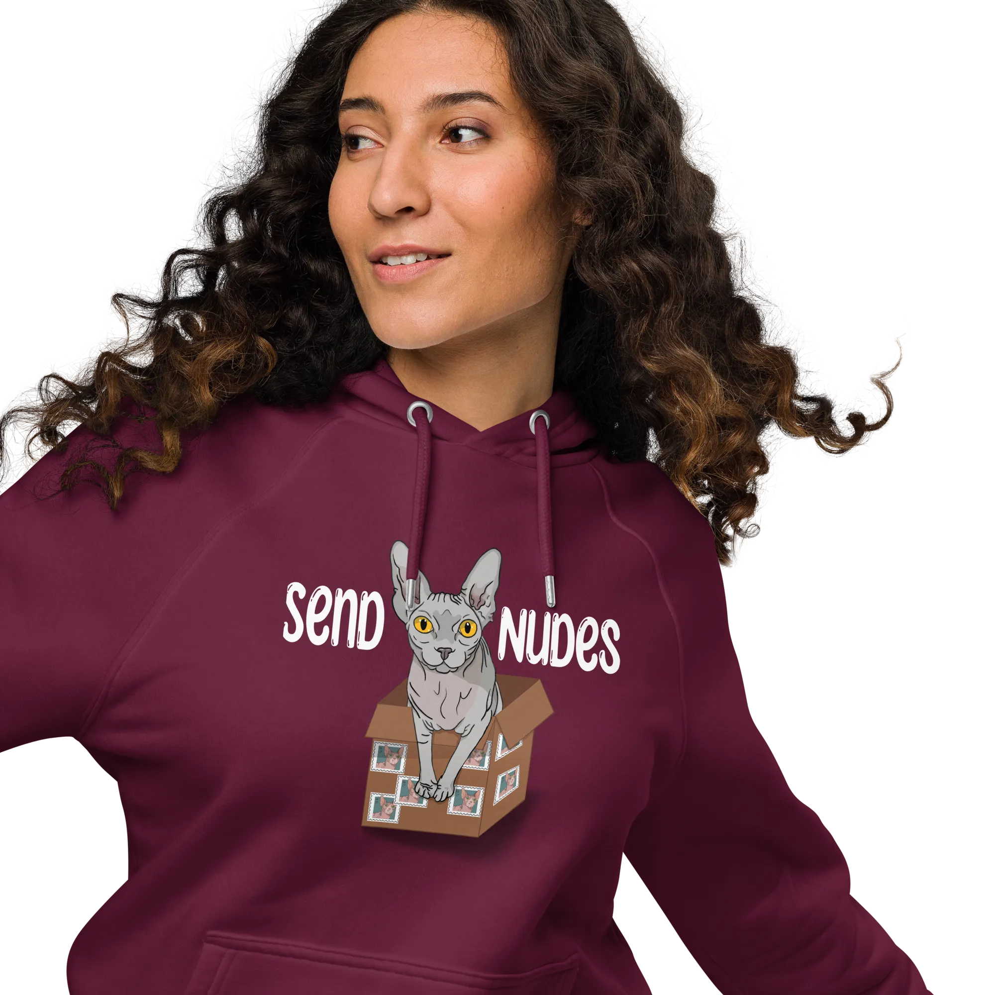 "SEND NUDES" WOMEN'S ECO HOODIE