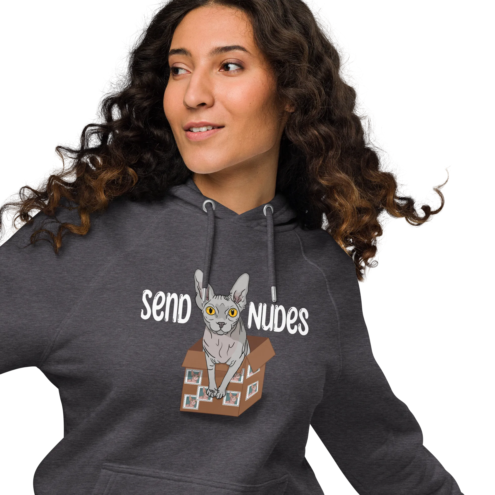 "SEND NUDES" WOMEN'S ECO HOODIE