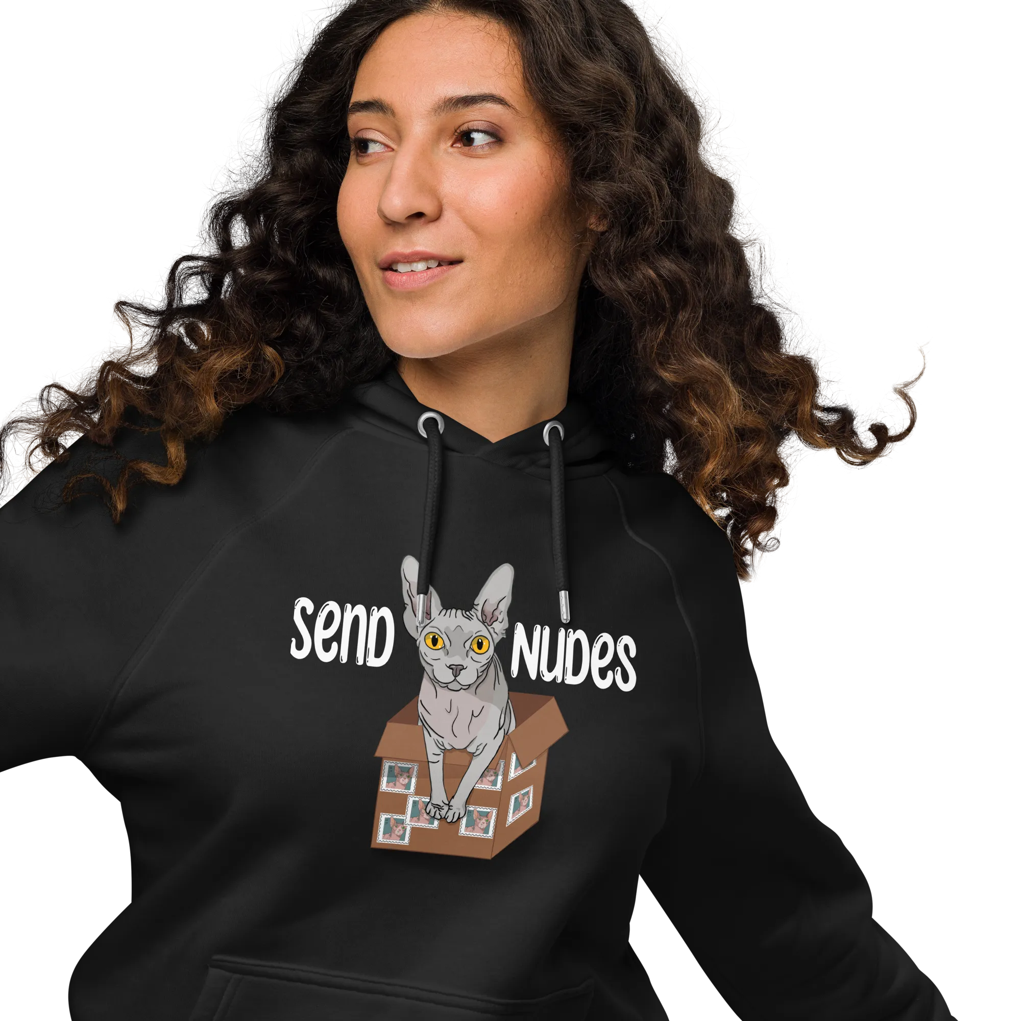 "SEND NUDES" WOMEN'S ECO HOODIE