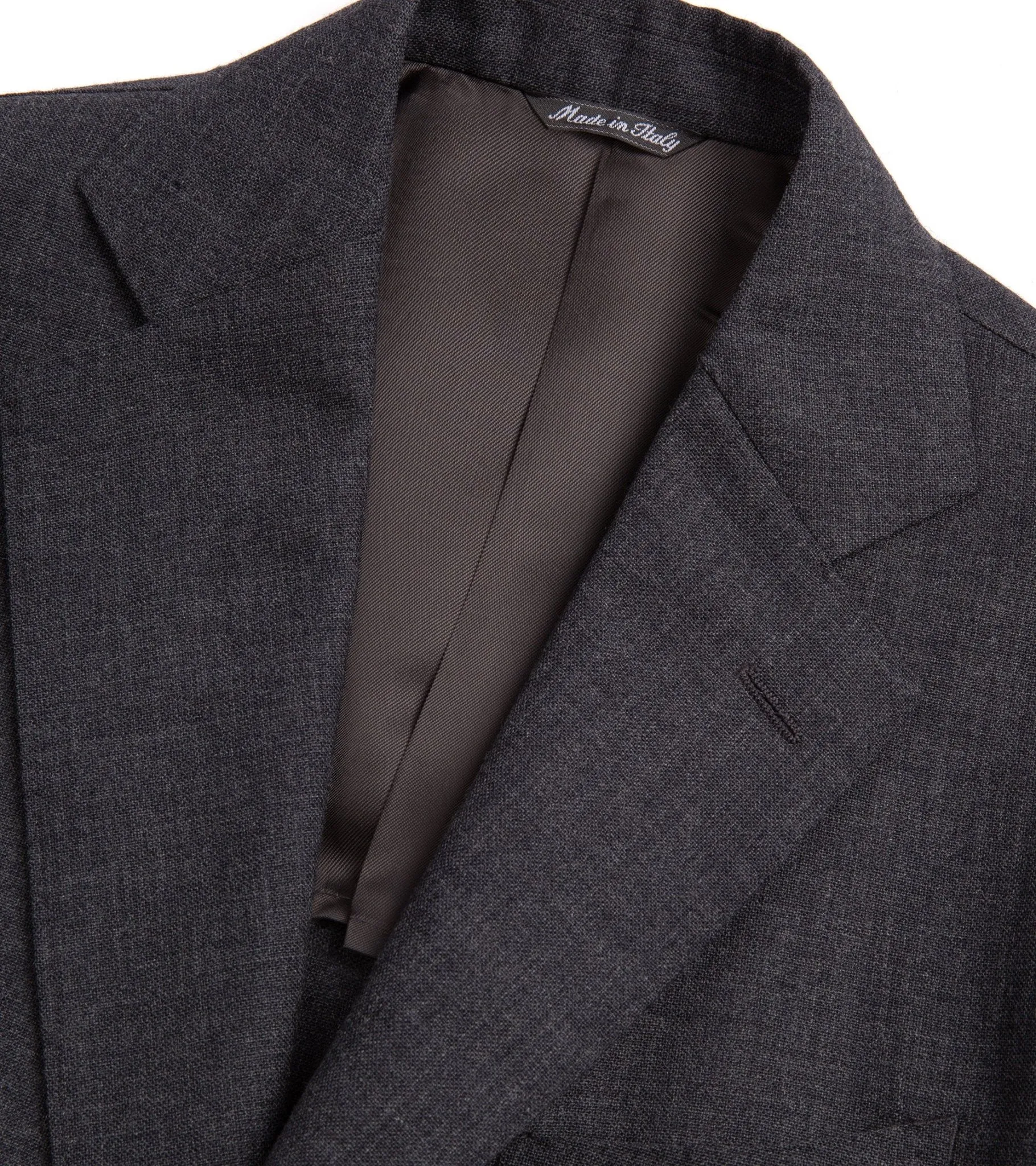 Trunk Wigmore Wool Fresco Suit Jacket: Charcoal