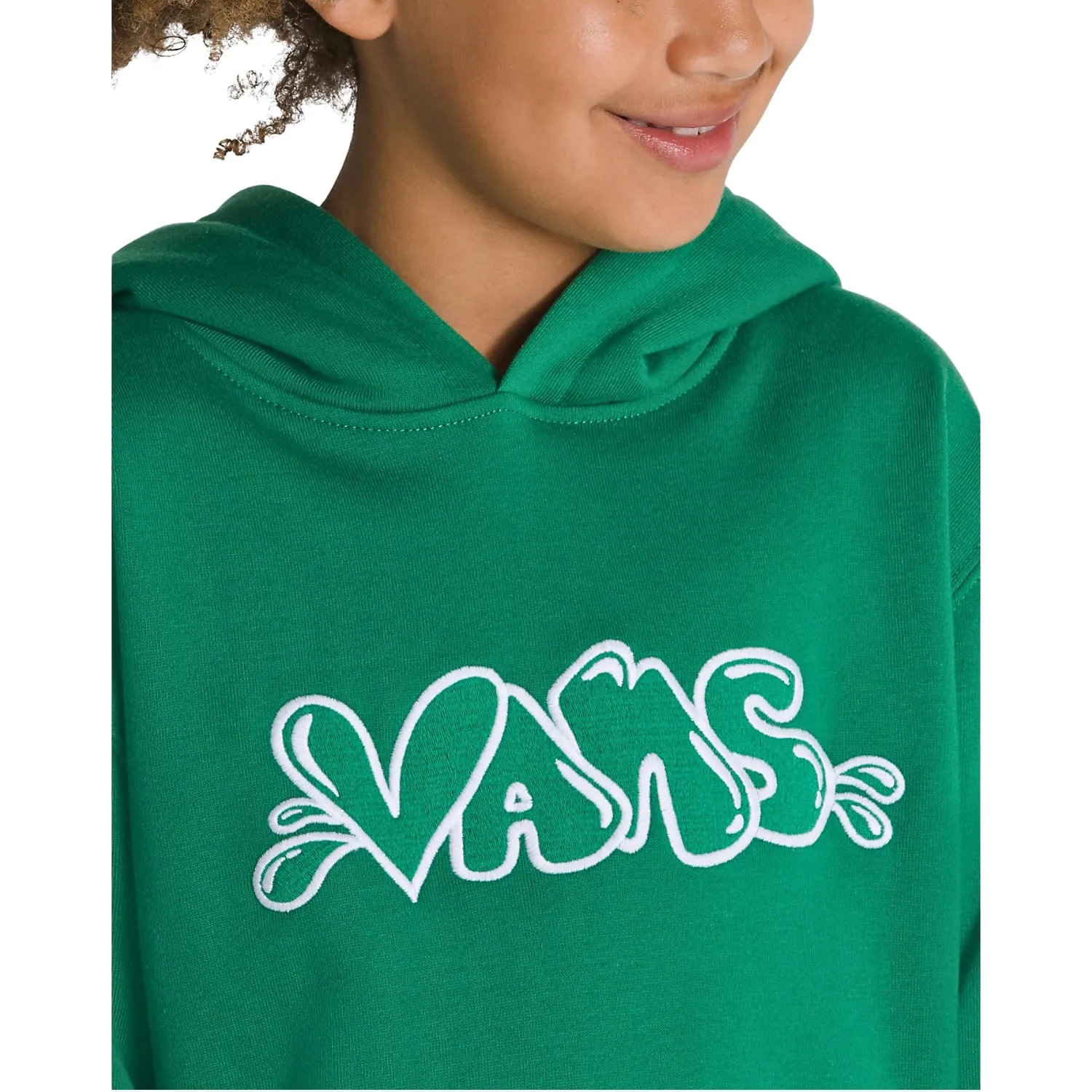 Vans Boys Caps Loose Kids Hoodie - Verdant Green