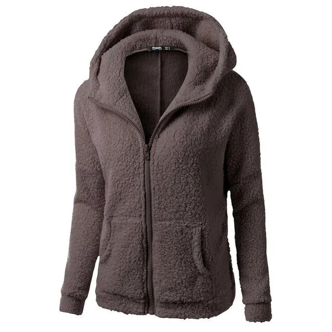 Women Elegant Zipper Slim Hoodie - WC25006